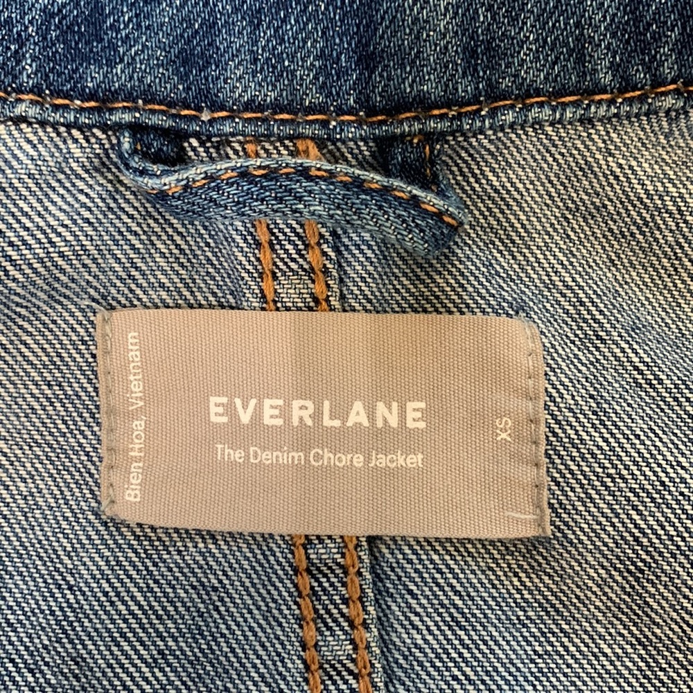 Everlane Dark Blue Denim Jean Jacket - Picture 4 of 16